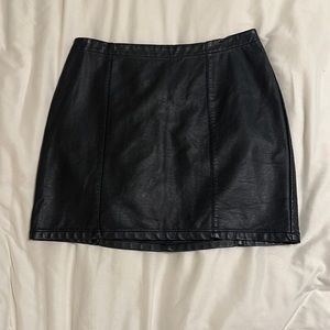 Black ‘Leather’ Skirt